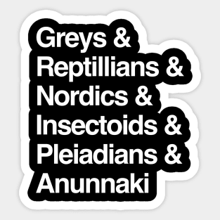 Alien species Sticker